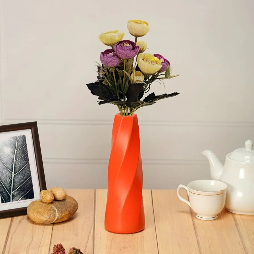 SATYAM KRAFT 2 Pcs Artificial Rose Flower Sticks | Decorative Items for Home Decor, Room, Living Room, Table Centerpiece, Balcony, Office | Perfect for Wedding, Birthday, Enagagement 