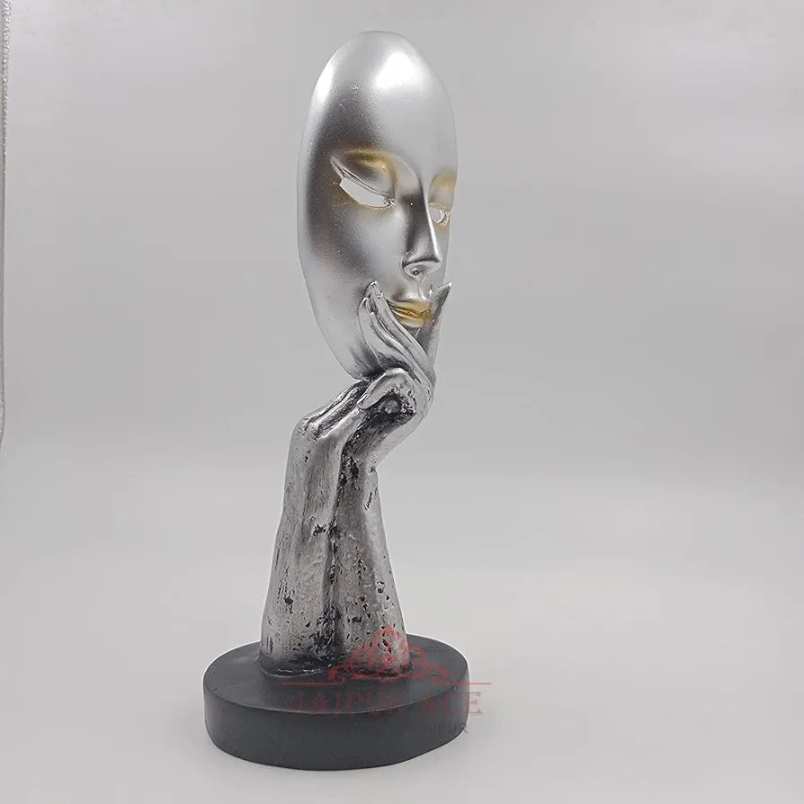Jaipur ACE Lady Face Statue Sculptures Showpieces Creative Abstract Design Art Figurine for Home Living Room Decorative Display 