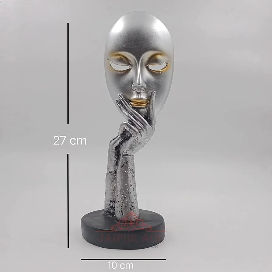 Jaipur ACE Lady Face Statue Sculptures Showpieces Creative Abstract Design Art Figurine for Home Living Room Decorative Display 