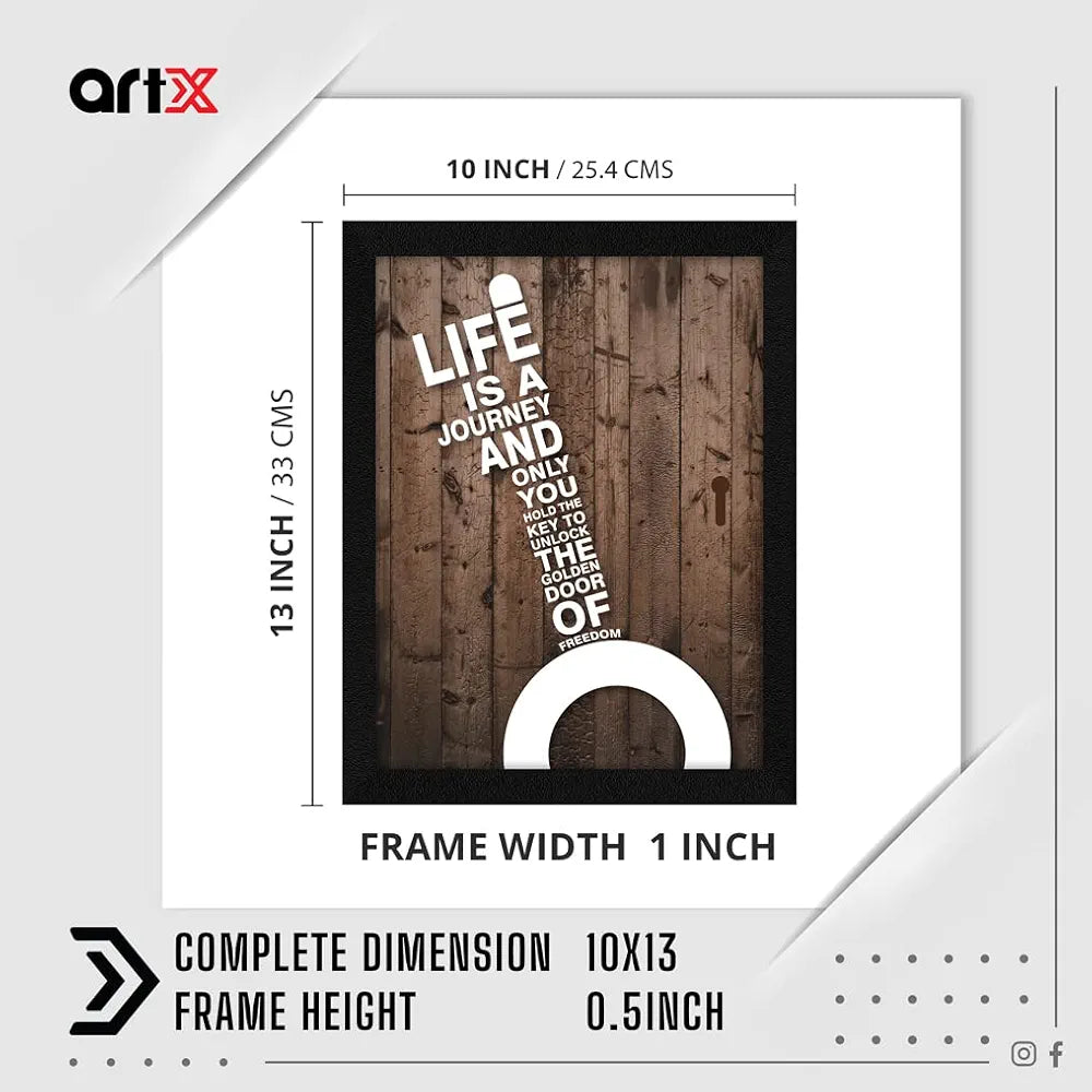 ArtX Paper Motivational Quotes Wall Frame Art Painting, Multicolor, Motivational, 10.0 X 13.0 inches, Set of 1 