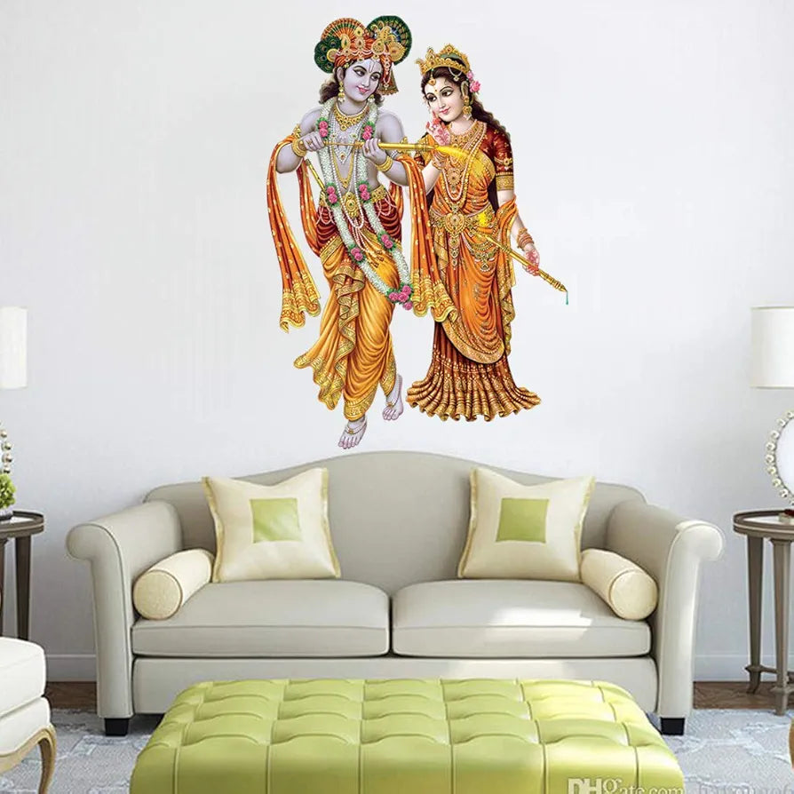 Rangoli White Glossy Vinyl Wall Sticker Premium Self-Adhesive Waterproof Decorative Wall Decal for Bedroom, Living Room, Office & Home Decoration Easy to Apply. Parent-7, Design-2