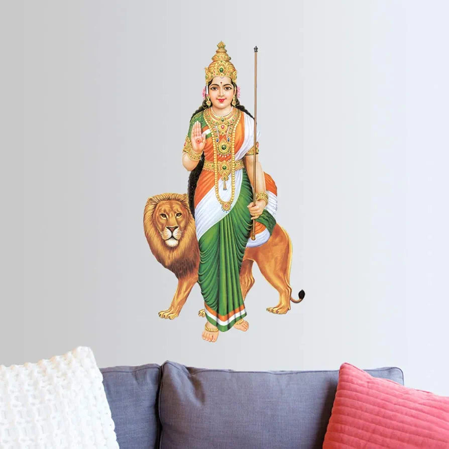 Rangoli White Glossy Vinyl Wall Sticker Premium Self-Adhesive Waterproof Decorative Wall Decal for Bedroom, Living Room, Office & Home Decoration Easy to Apply. Parent-4, Design-24
