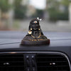 Tied Ribbons Decorative Small Adiyogi Statue Shiva Idol for Car Dashboard Home Decor Pooja Room