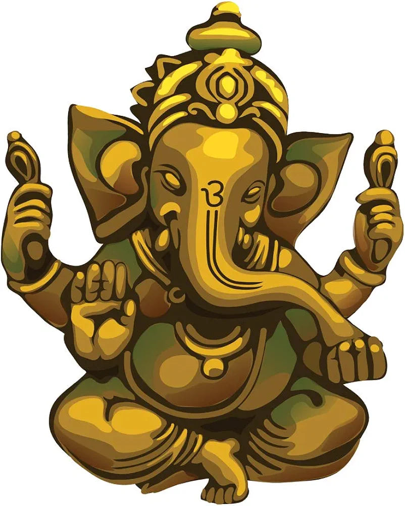 Rangoli White Glossy Vinyl Wall Sticker Premium Self-Adhesive Waterproof Decorative Wall Decal for Bedroom, Living Room, Office & Home Decoration Easy to Apply. Parent-2, Design-10