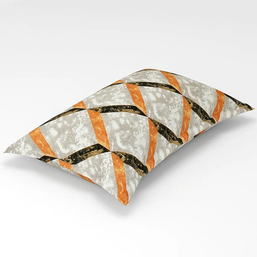 Homefab India 180 TC Microfiber Single BedSheet with 1 Pillow Cover - Beige-Brown