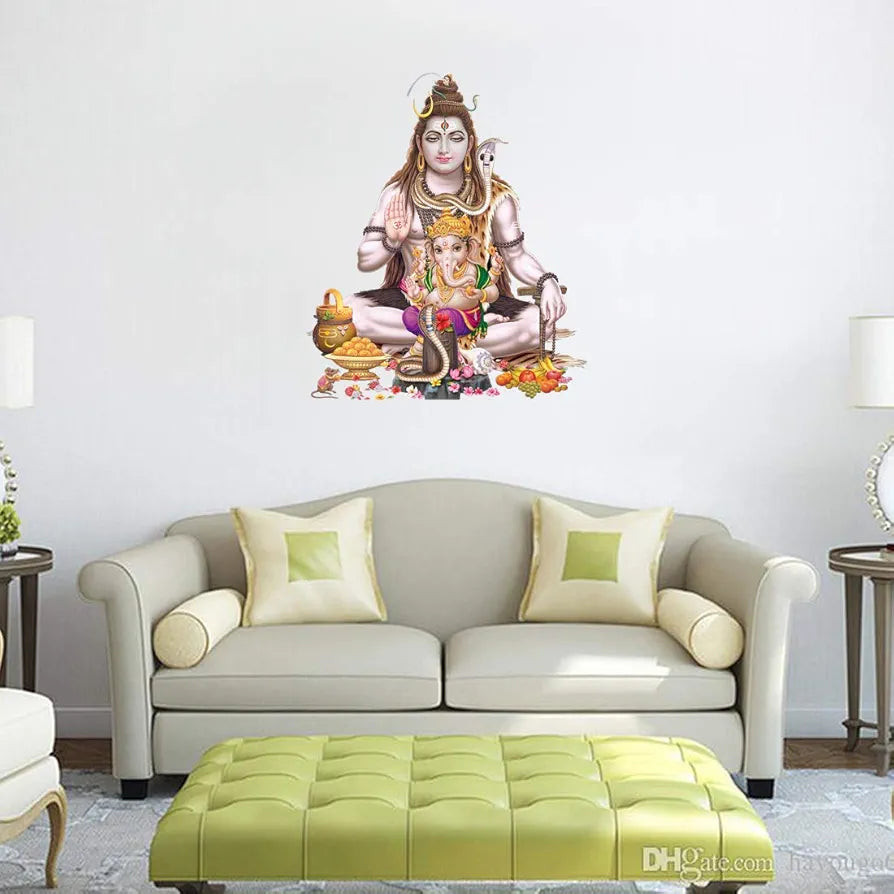 Rangoli White Glossy Vinyl Wall Sticker Premium Self-Adhesive Waterproof Decorative Wall Decal for Bedroom, Living Room, Office & Home Decoration Easy to Apply. Parent-6, Design-9