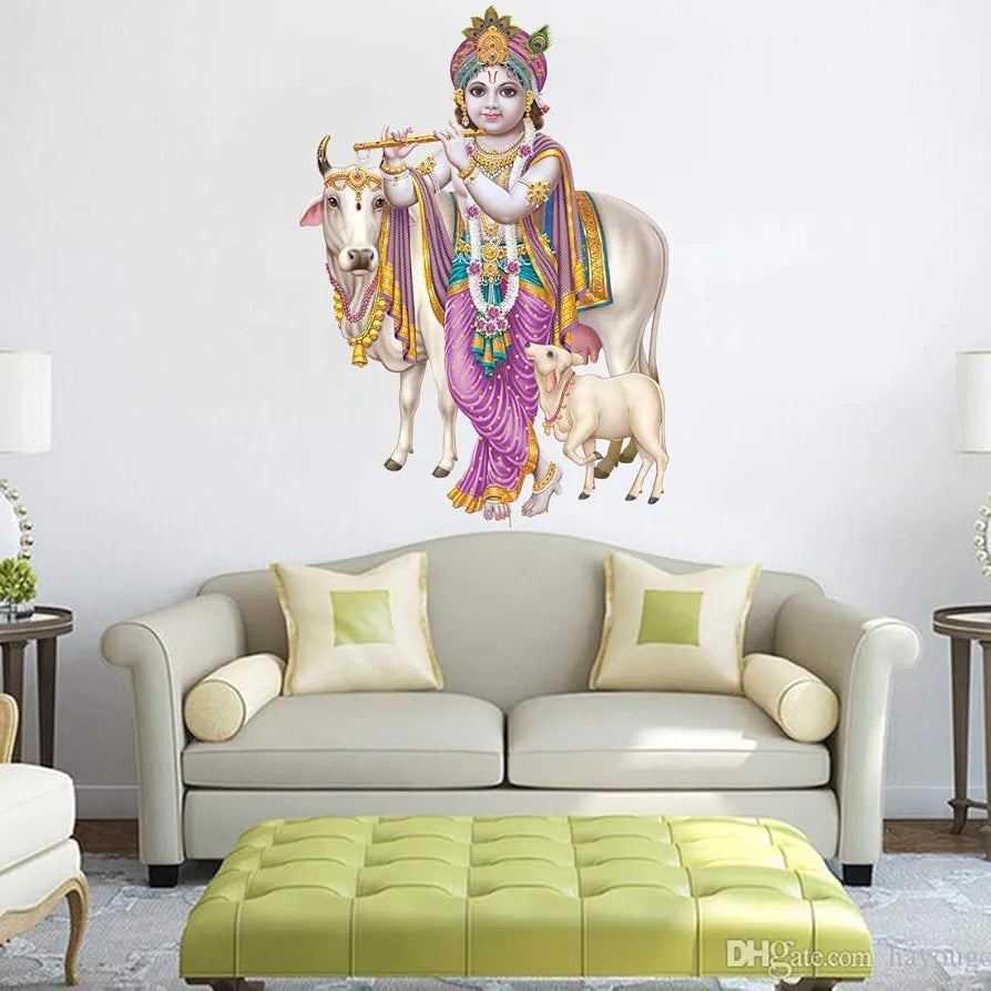 Rangoli White Glossy Vinyl Wall Sticker Premium Self-Adhesive Waterproof Decorative Wall Decal for Bedroom, Living Room, Office & Home Decoration Easy to Apply. Parent-7, Design-19