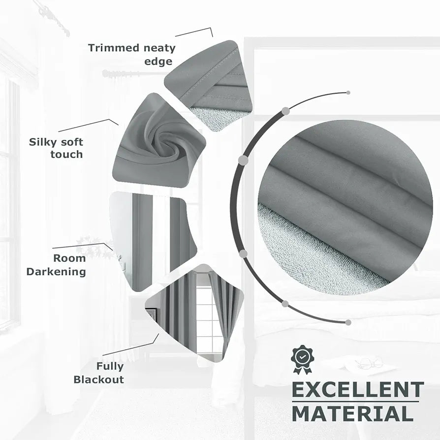 Divine Casa Premium 7 Feet Velvet Blackout Curtain for Doors – Luxurious Thermal Insulated, Room Darkening & Noise Reducing Opaque Single Panel for Bedroom, Living Room & Office