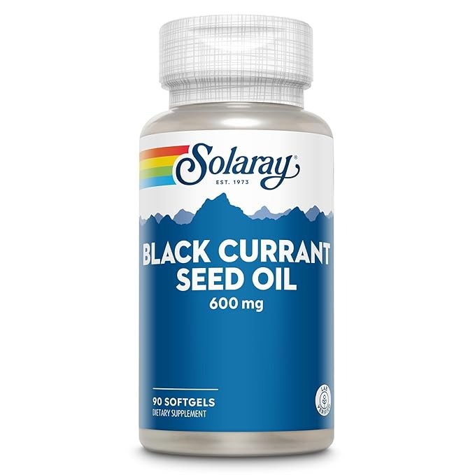 Solaray - Black Currant Seed Oil 600 mg - 90 softgels - Swadesii