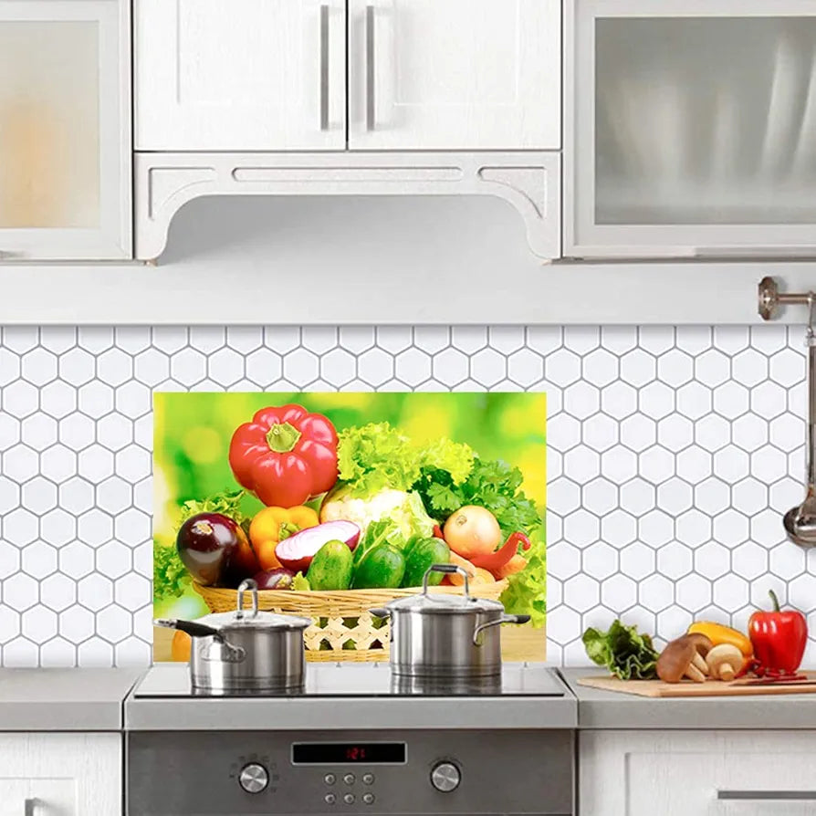 Rangoli Gumming Kitchen Wall Sticker Size 50 x 70 cm Code KT 24, Vinyl.