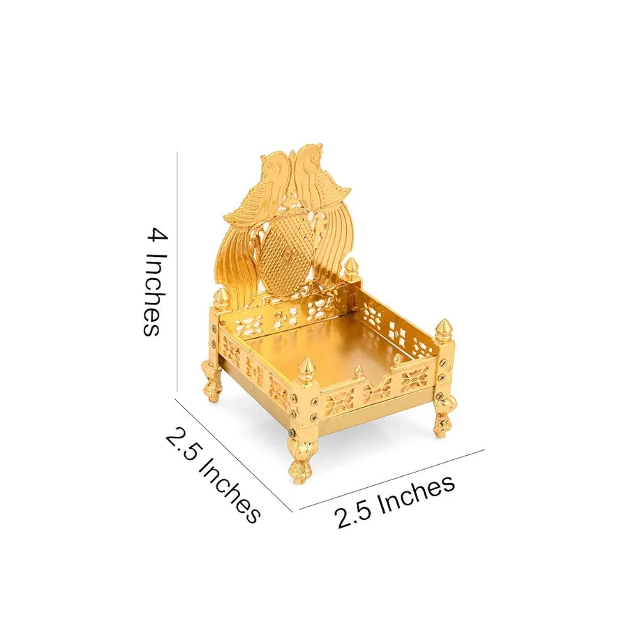 Collectible India Aluminum God Singhasan , Small , Aluminium, Religion;Birds