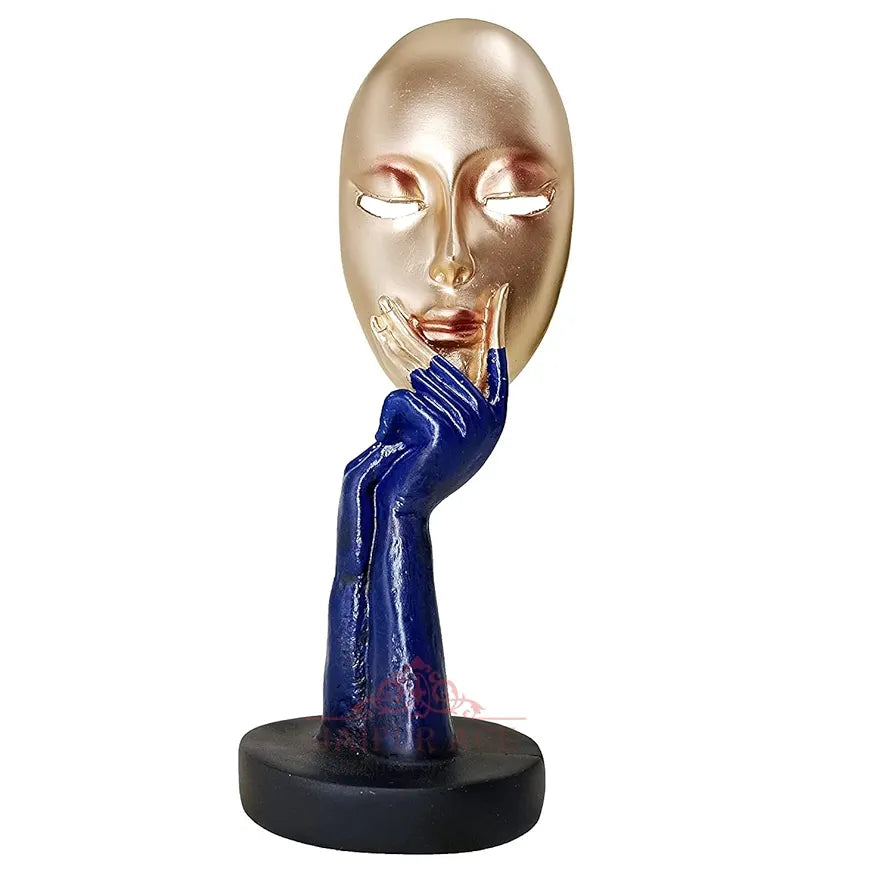 Jaipur ACE Lady Face Statue Sculptures Showpieces Creative Abstract Design Art Figurine for Home Living Room Decorative Display 