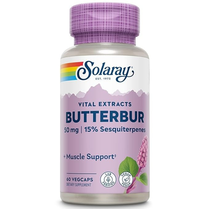 Solaray Butterbur Extract 50 Mg - 60 Veg Caps - Swadesii