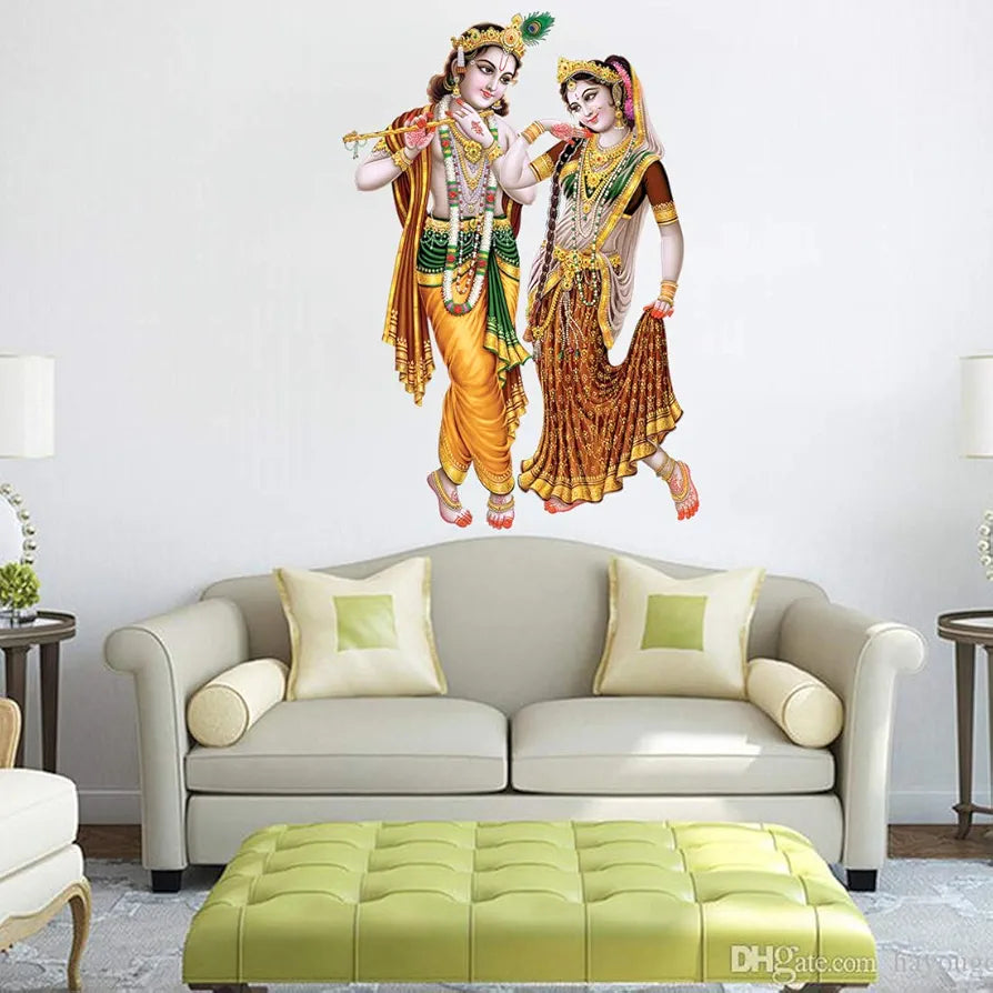 Rangoli White Glossy Vinyl Wall Sticker Premium Self-Adhesive Waterproof Decorative Wall Decal for Bedroom, Living Room, Office & Home Decoration Easy to Apply. Parent-7, Design-5