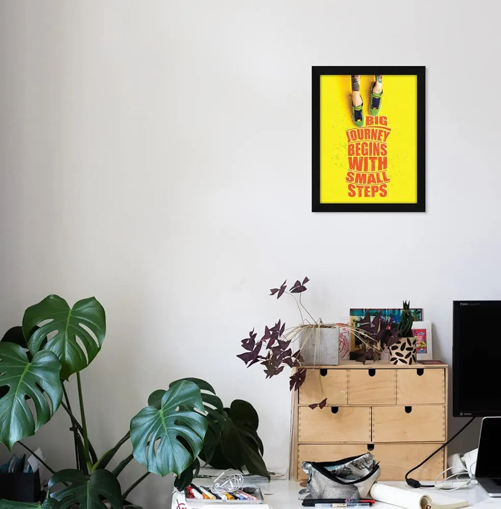 ArtX Paper Motivational Quotes Wall Frame Art Painting, Multicolor, Motivational, 10.0 X 13.0 inches, Set of 1 