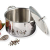 Vinod Platinum Triply Stainless Steel Biryani Pot with Lid - 11 Litre, 30 cm | Heavy Bottom | Riveted Handle| Cooking Pot