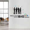 StickMe Small Team Doing Big Things Office Inspirational Motivational Quotes Wall Sticker Premium Large - 150 x 90 cm