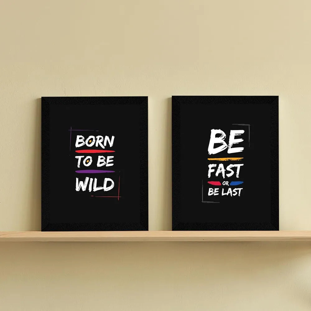 ArtX Paper Big Health Quotes Wall Frame Art Painting, Multicolor, Gym, 10X13 inches each, 20 X 26 inches combined, Set of 4