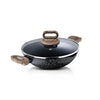 Bergner Ultimate Non-stick Kadai With Glass Lid | 24 Cm | 2 Litres