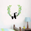 Decal O Decal Vinyl Panda On Swing Animal Self Adhesive Wall Stickers