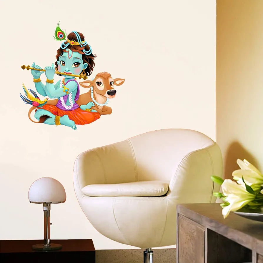 Rangoli Vinyl Modern Wall Stickers 1.96 X 20.86 X 1.96 Inches, Multicolour 