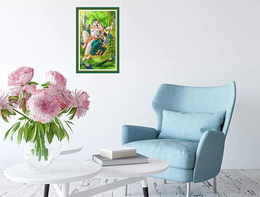 Rangoli MDF Wall Stick Decorative Panel 12x18 Wall Art for Home, Living Room, Bedroom, Office & Decoration. P-1, Design-10