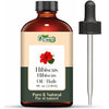Organic Zing Hibiscus (Rosa Sinensis) Oil | Essential Oil for Skincare, Hair Care & Massage - 30 Ml
