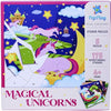 PepPlay Kid Sticker Puzzle Magical Unicorn Mess Free Diy Mosaic Craft Kit 175+Big Repositionable Stickers