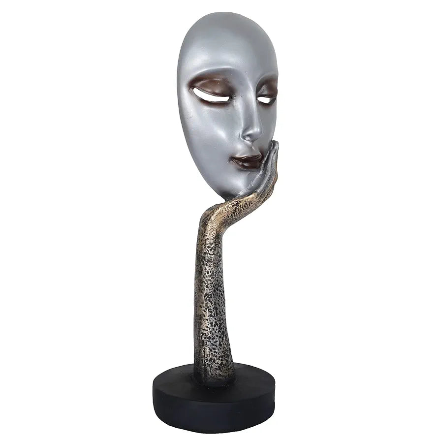 zart Lady Face Polyresin Showpiece  Use in Home Decor Gifts