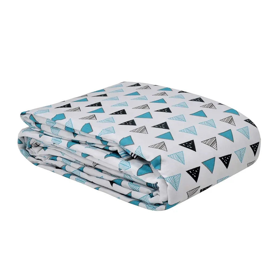 Trance Home Linen 150 GSM Pure Cotton Reversible Dohar Single Bed Size | Ac Blanket Comforter | Soft Light-Weight Bed Blanket 