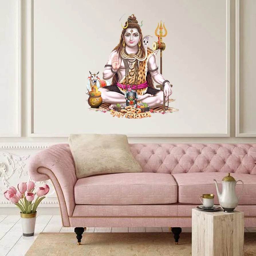 Rangoli White Glossy Vinyl Wall Sticker Premium Self-Adhesive Waterproof Decorative Wall Decal for Bedroom, Living Room, Office & Home Decoration Easy to Apply. Parent-6, Design-7