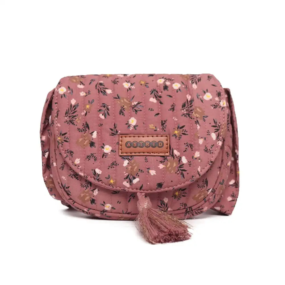 ASTRID Handmade Macrame Flap Over Sling Bag For Girls And Women