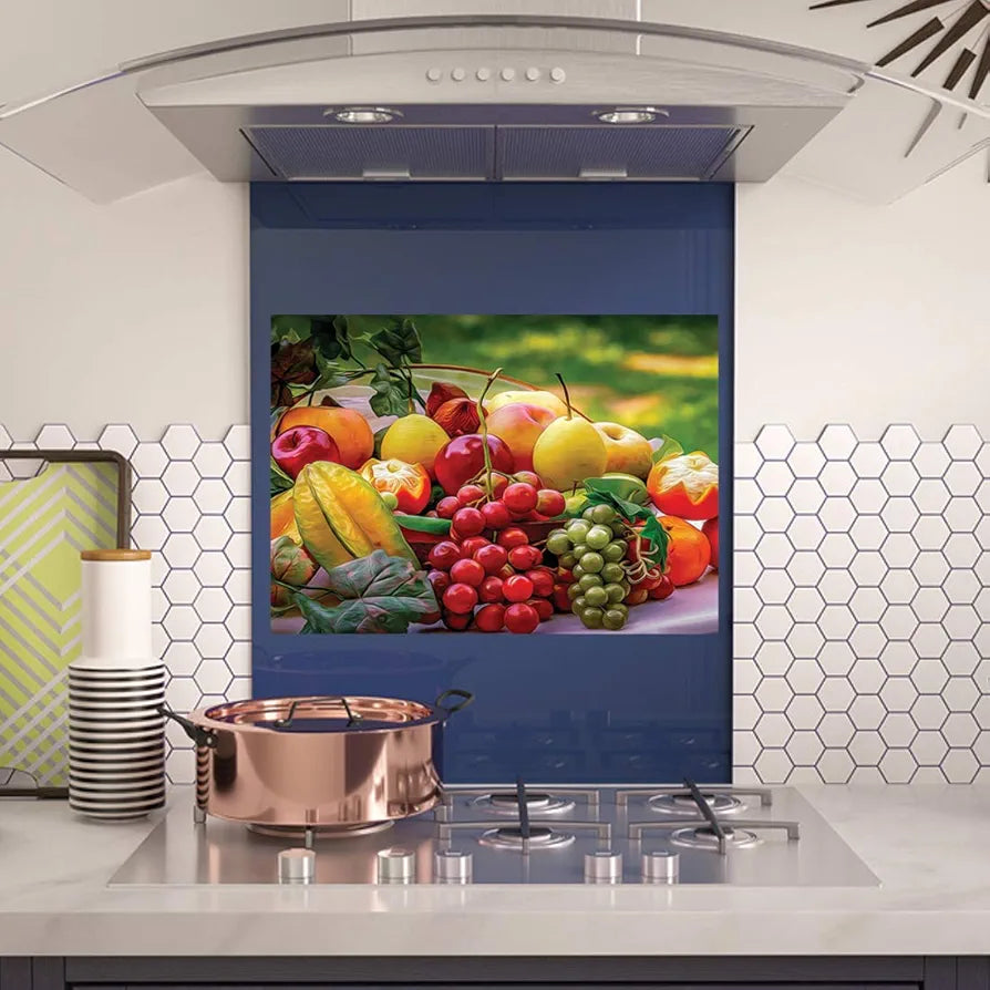 Rangoli Design PVC Stickers Waterproof Laminated Wall Stickers Stylish Kitchen Art 70or50 cm Size Pack of 1