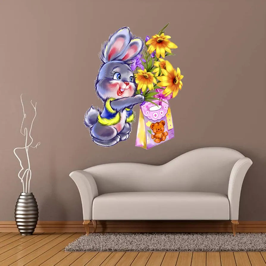 Rangoli White Glossy Vinyl Wall Sticker Premium Self-Adhesive Waterproof Decorative Wall Decal for Bedroom, Living Room, Office & Home Decoration Easy to Apply. Parent-4, Design-19