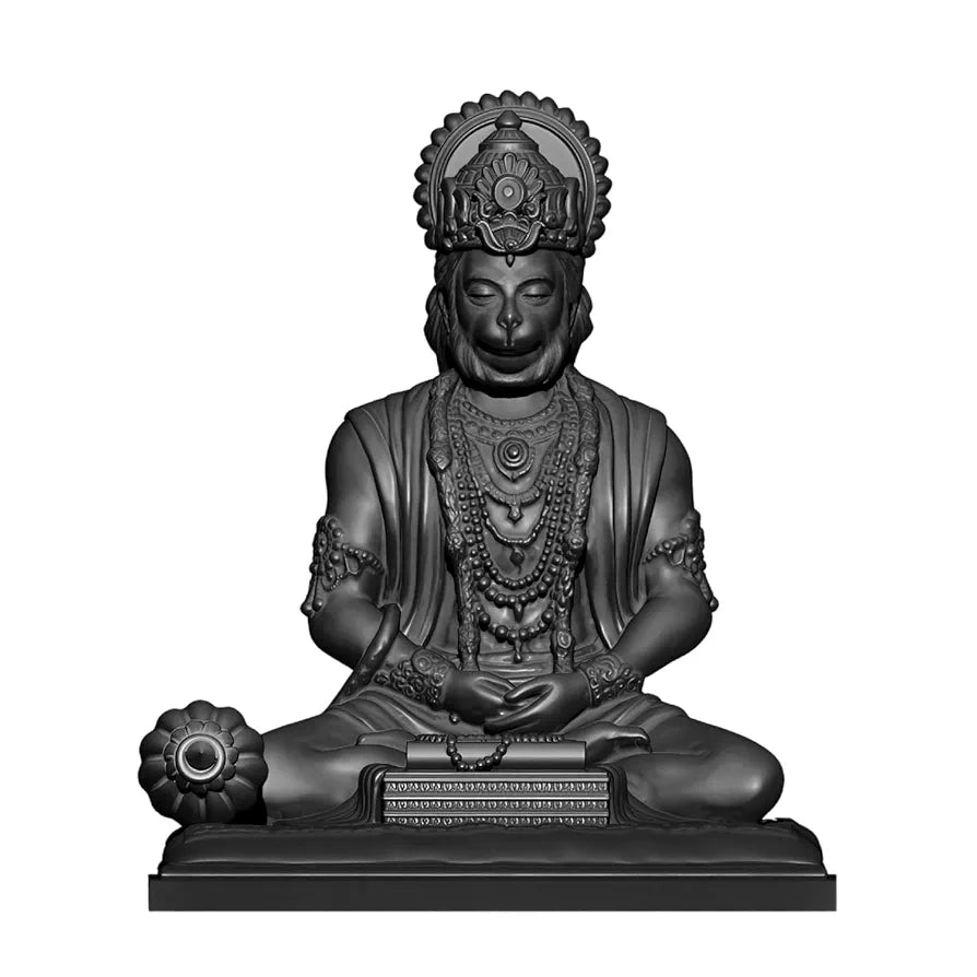 JD FRESH 4.5 Inch Bajrangbali Statue with Gada/Hanuman Ji/Sankat Mochan/God Idols for Home/Car Dashboard/Office Desk/Murti for Home Decor/Spiritual/Decorative Items/Gifts 