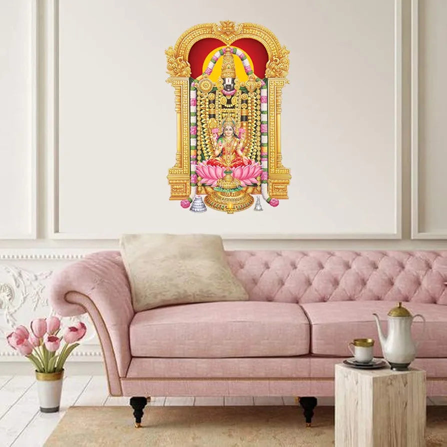 Rangoli White Glossy Vinyl Wall Sticker Premium Self-Adhesive Waterproof Decorative Wall Decal for Bedroom, Living Room, Office & Home Decoration Easy to Apply. Parent-5, Design-11