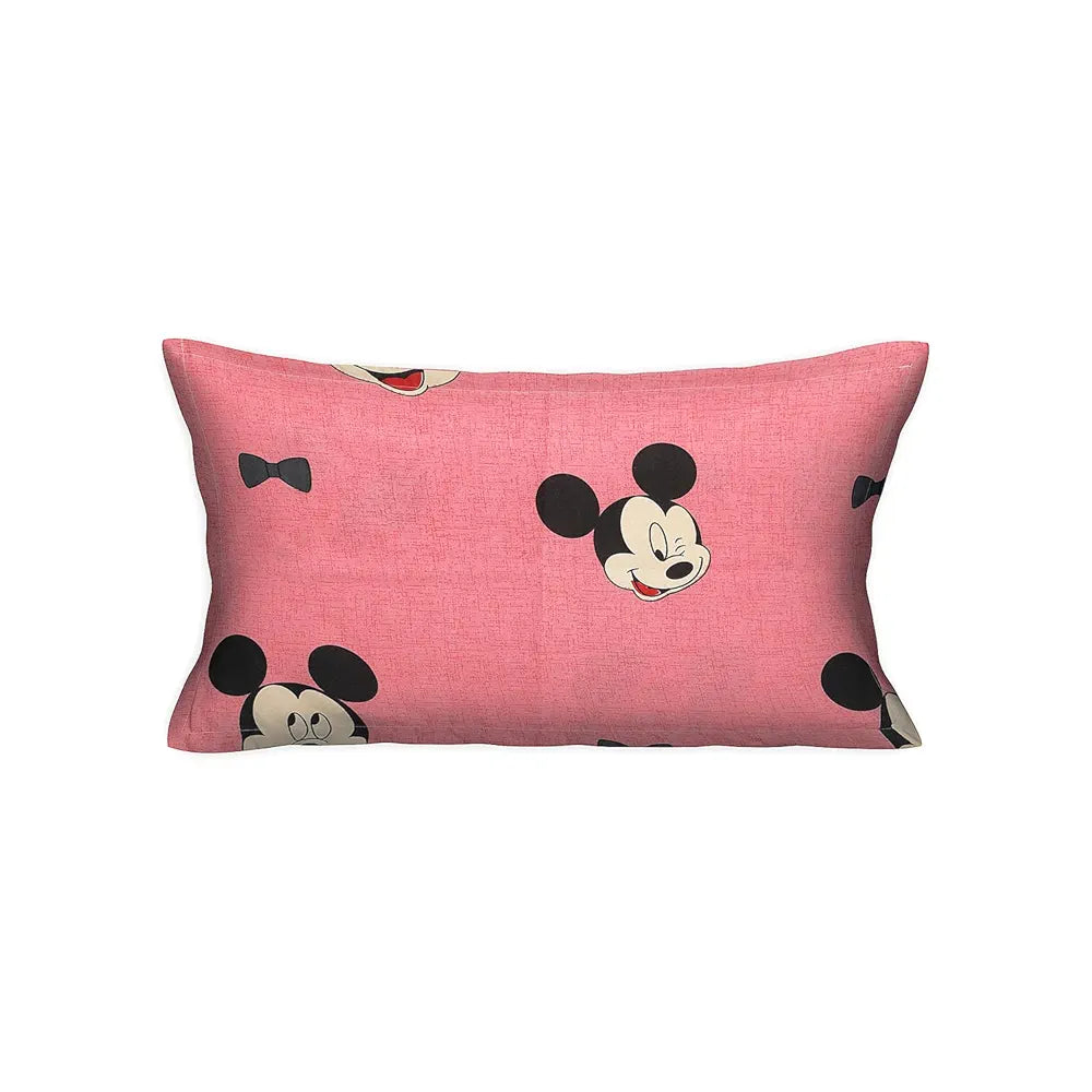 Kuber Industries Cotton Single Bedsheet with 1 Pillow Cover | Wrinkle Free Single Bedsheet for Kids Room & Bedroom | Pink