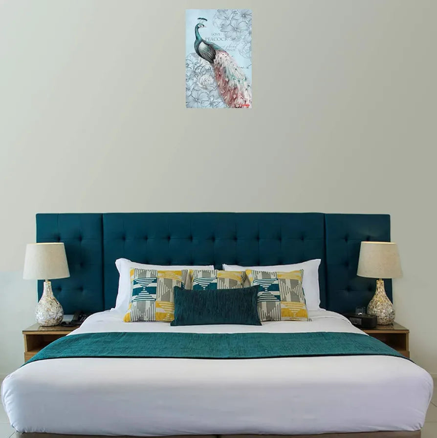 Rangoli Peacock Wall Sticker 12x18 Sheet – Elegant Self Adhesive Home Décor for Living Room, Bedroom & Walls. Design-11