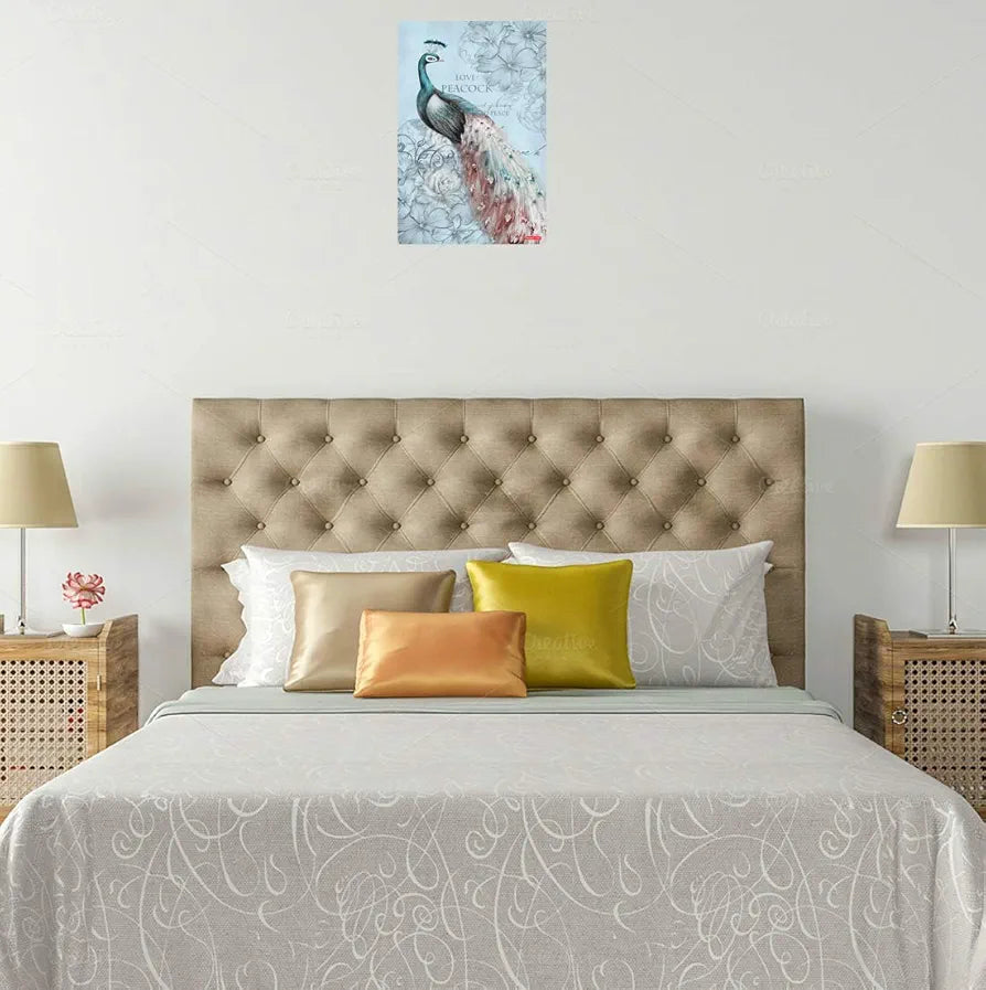 Rangoli Peacock Wall Sticker 12x18 Sheet – Elegant Self Adhesive Home Décor for Living Room, Bedroom & Walls. Design-11