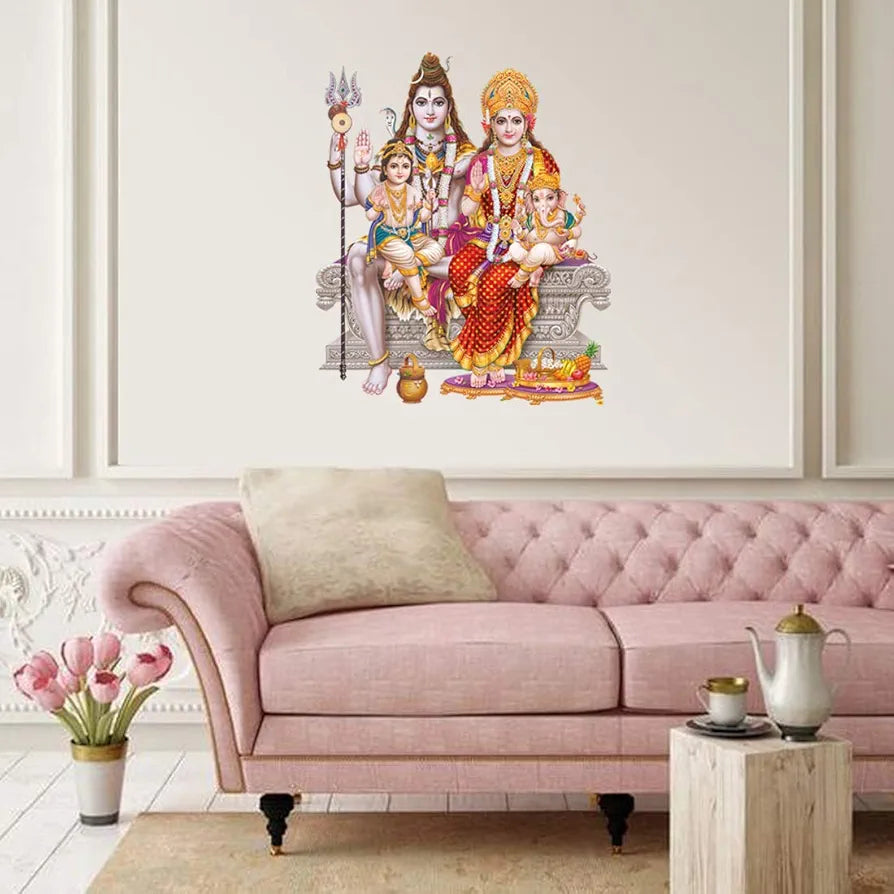 Rangoli White Glossy Vinyl Wall Sticker Premium Self-Adhesive Waterproof Decorative Wall Decal for Bedroom, Living Room, Office & Home Decoration Easy to Apply. Parent-6, Design-13