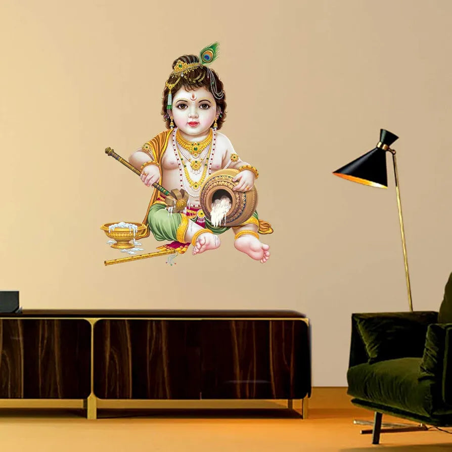 Rangoli White Glossy Vinyl Wall Sticker Premium Self-Adhesive Waterproof Decorative Wall Decal for Bedroom, Living Room, Office & Home Decoration Easy to Apply. Parent-14, Design-20