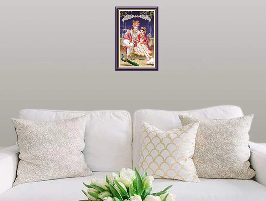 Rangoli MDF Wall Stick Decorative Panel 12x18 Wall Art for Home, Living Room, Bedroom, Office & Decoration. P-1, Design-4