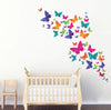 Decal O Decal Blue Butterfly with Motivational Quotes Wall Stickers Colourful Butterflies