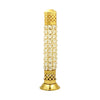 Shubhkart Nitya Brass Crystal Incense Holder with Ash Catcher Brass 235 gms
