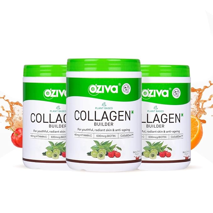 OZiva Vegan Collagen Builder Berry Orange & Watermelon