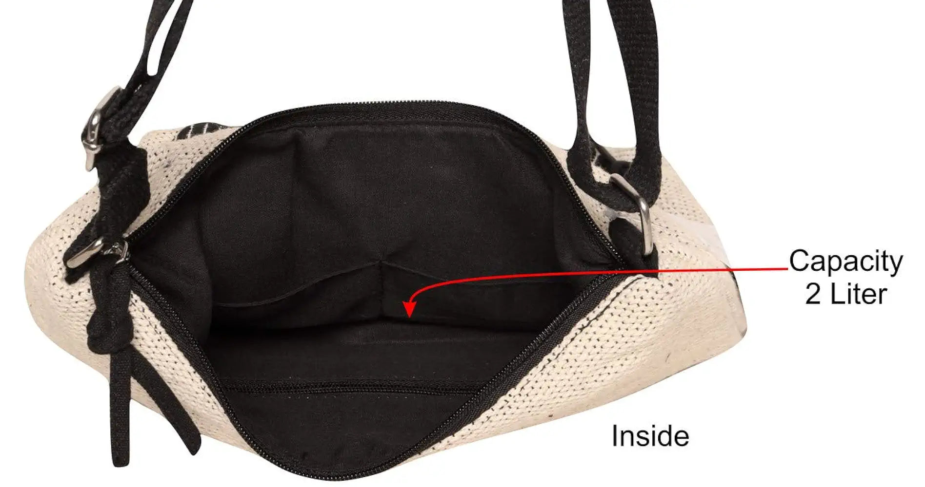 ASTRID Handmade Macrame Flap Over Sling Bag For Girls And Women