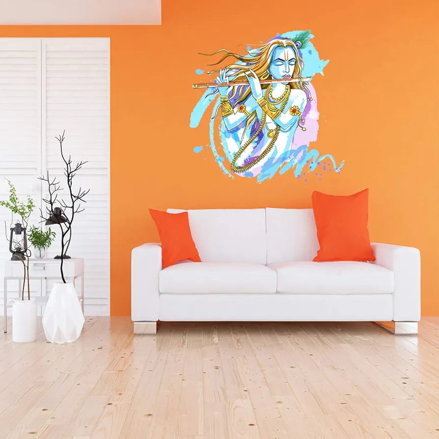 Rangoli White Glossy Vinyl Wall Sticker Premium Self-Adhesive Waterproof Decorative Wall Decal for Bedroom, Living Room, Office & Home Decoration Easy to Apply. Parent-4, Design-11