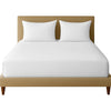 Trance Home Linen Cotton 300Tc Satin Stripe King Fitted Bed Sheet With 2 Pillow Covers 300 tc Colour White