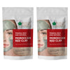 Bliss of Earth Original Moroccan Red Clay Powder - 100 gms Each (Pack of 2)