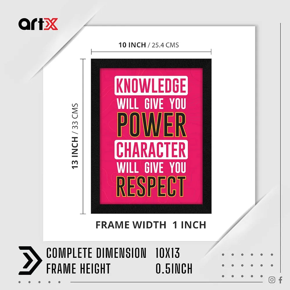 ArtX Paper Motivational Quotes Wall Frame Art Painting, Multicolor, Motivational, 10.0 X 13.0 inches, Set of 1 